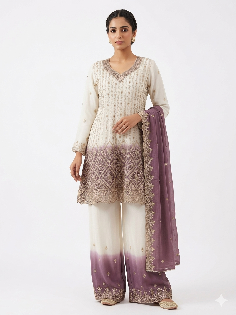 Designer Georgette Party Wear Suit Set